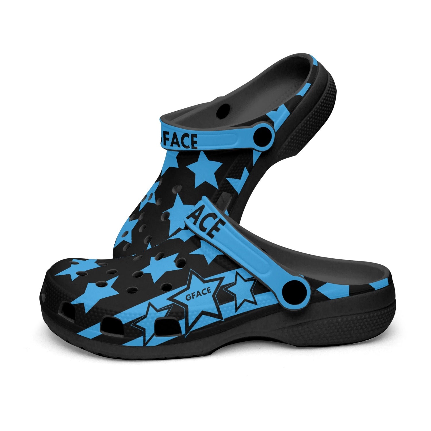 GFACE Unisex Blue All Star Clogs