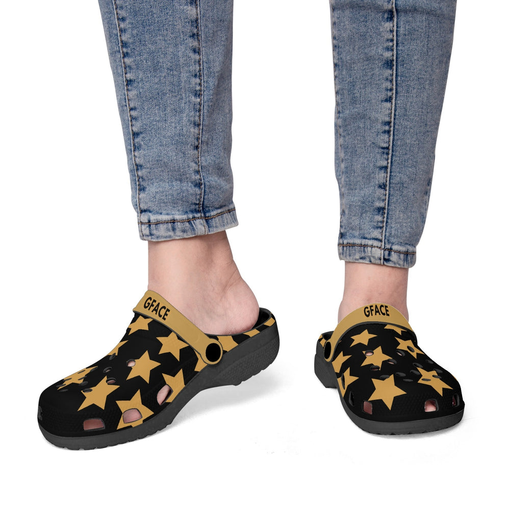 GFACE Unisex Gold All Star Clogs