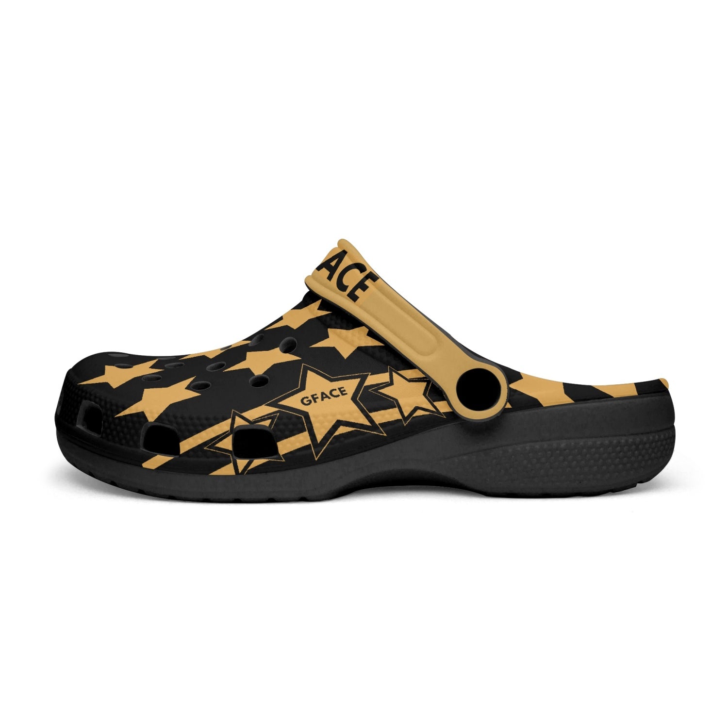 GFACE Unisex Gold All Star Clogs