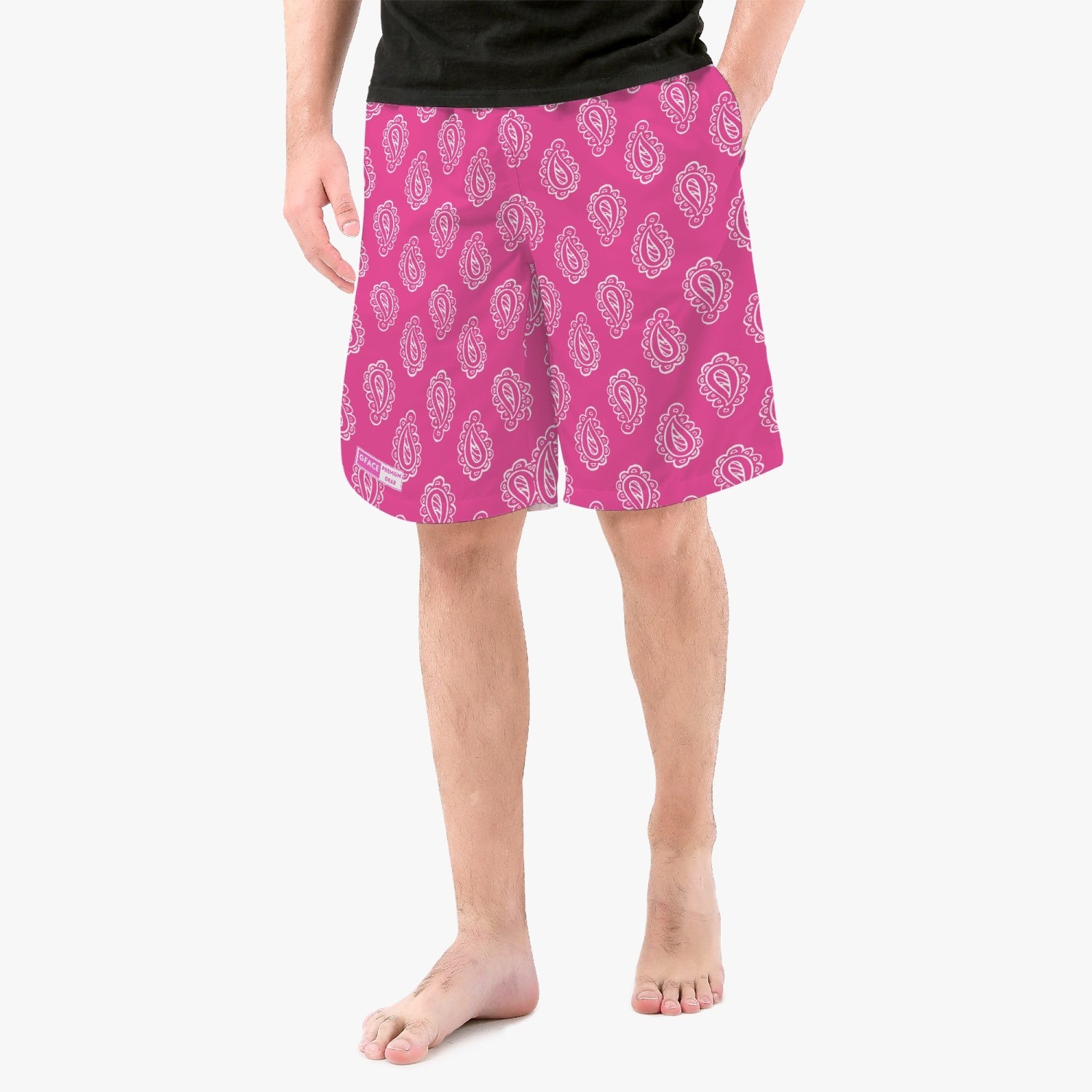 Gface Men’s Pink Bandana Shorts