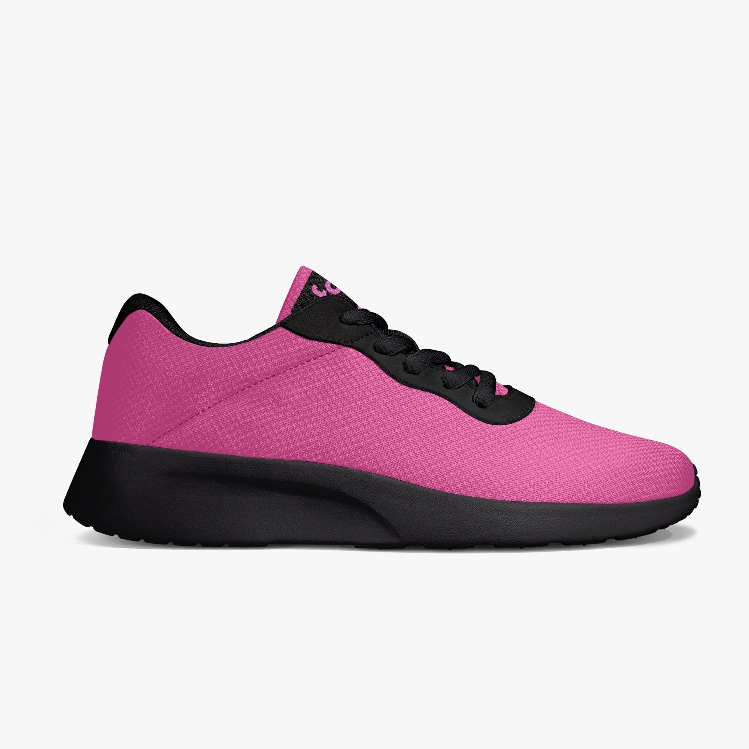 Gface Pink Unisex Lifestyle Mesh Running Shoes - Black