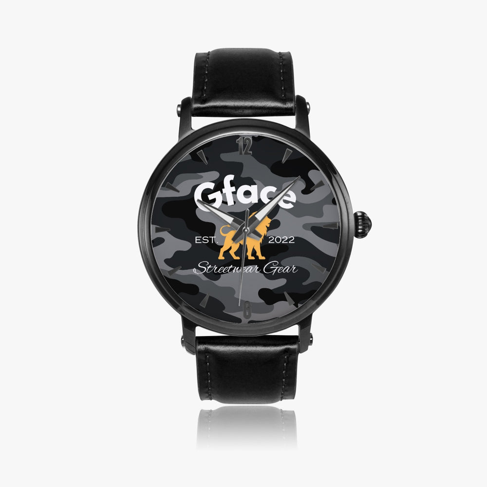 GFACE Unisex Black Camo-Incognito 46mm  Automatic Watch (Black) no batteries required