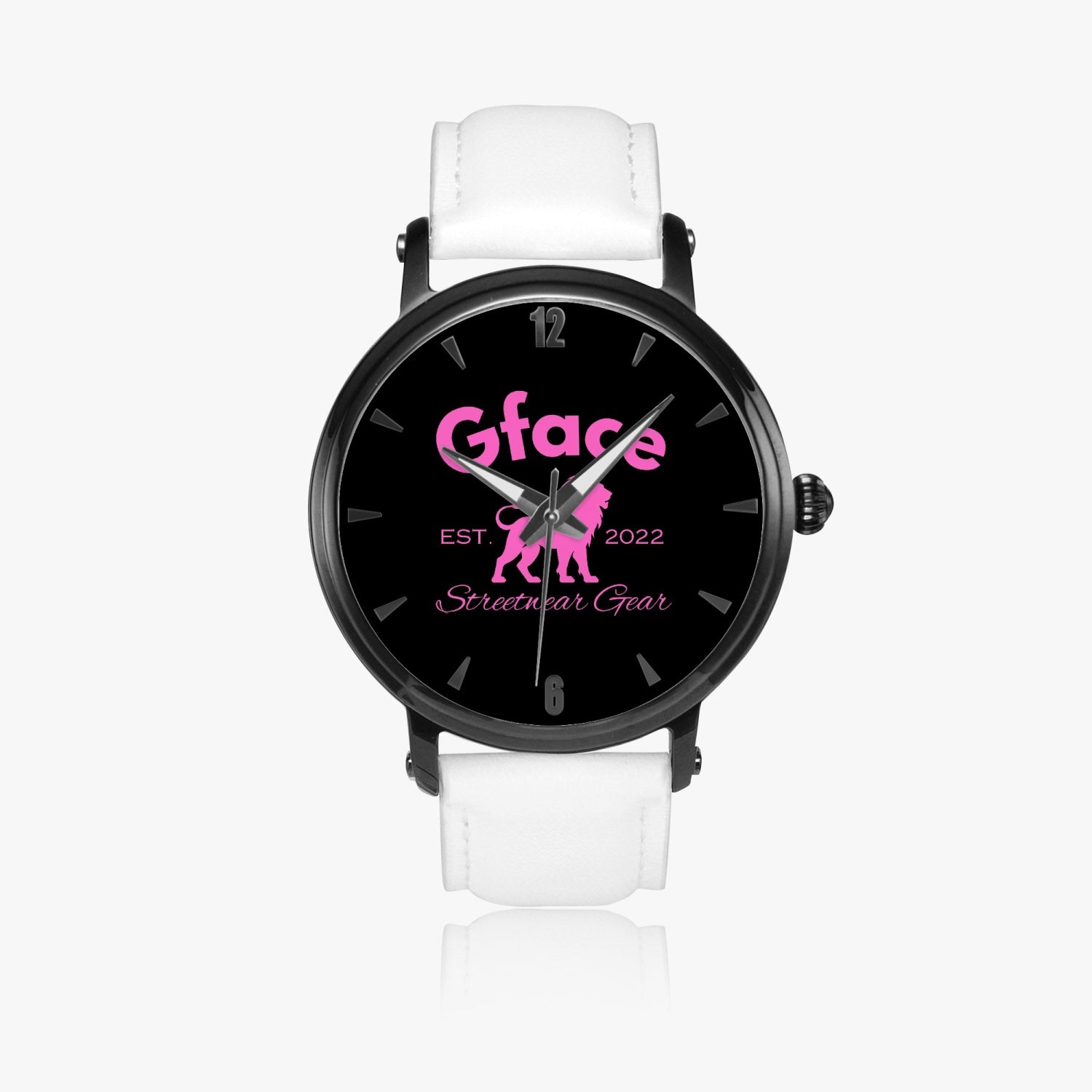 GFACE Pink 46mm Unisex Automatic Watch (Black) no batteries required