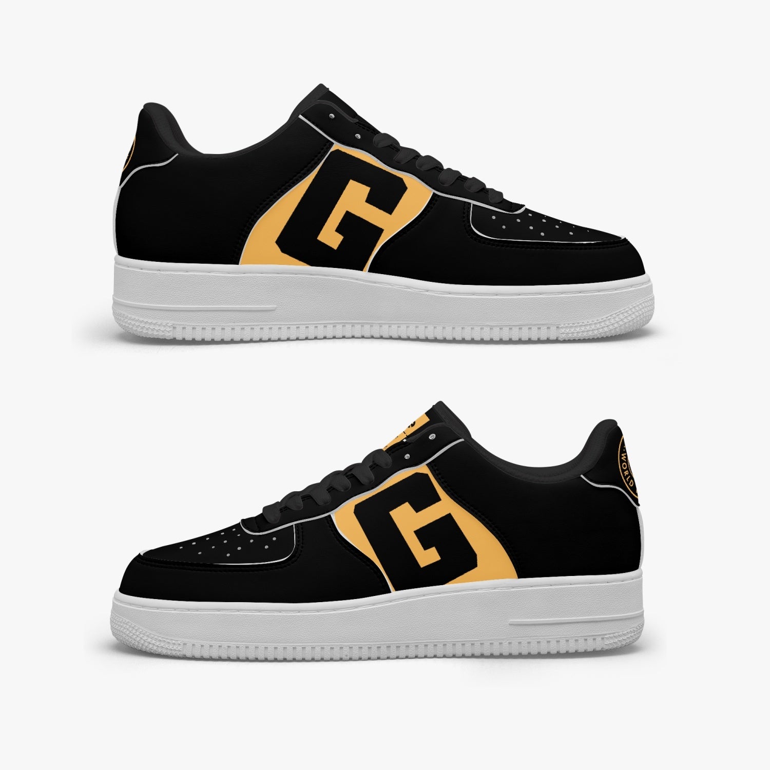 977. AF1 Low-Top Leather Sports Sneakers - Tongue Printable