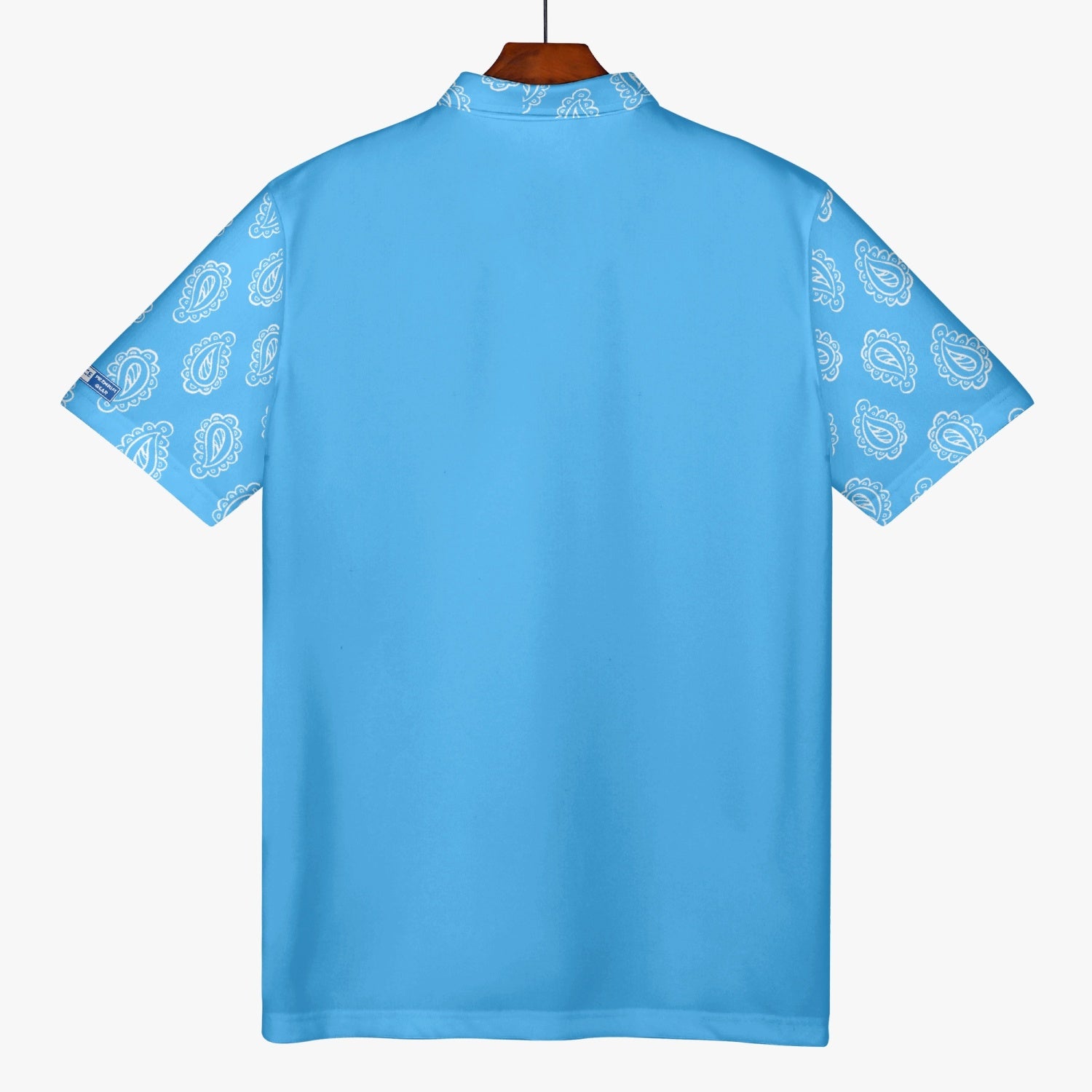 Gface Men's Blue Bandana Polo Shirt