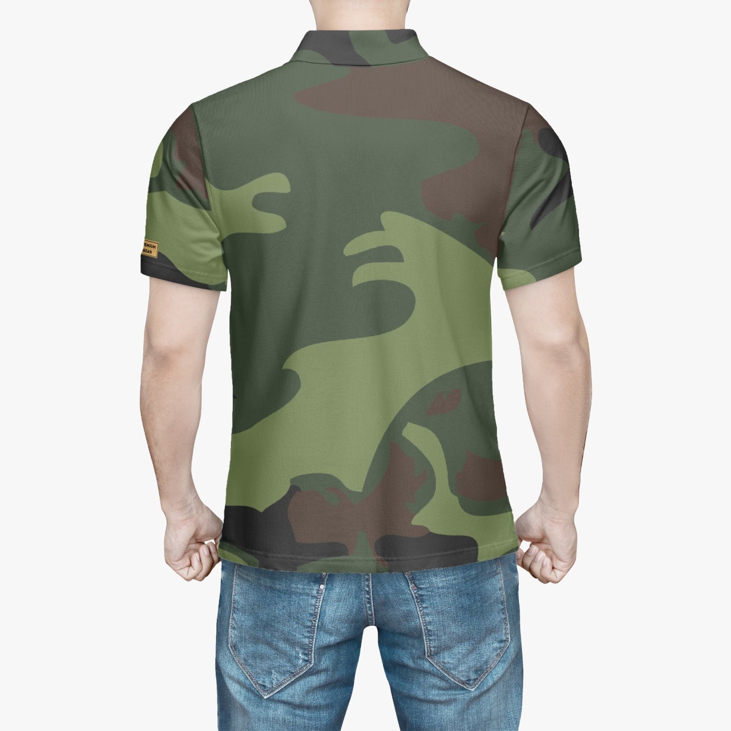 Gface Green Camo-Incognito Men Polo Shirt