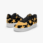 GFACE AF1 Unisex Gold All Star Low-Top Leather Sports Sneakers