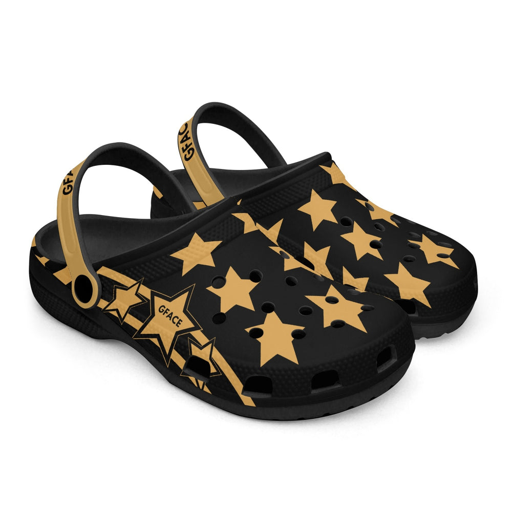 GFACE Unisex Gold All Star Clogs