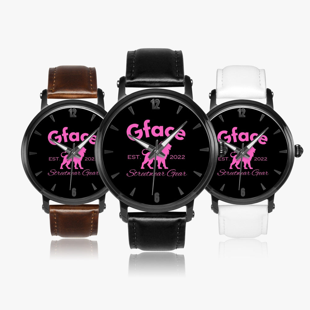 GFACE Pink 46mm Unisex Automatic Watch (Black) no batteries required