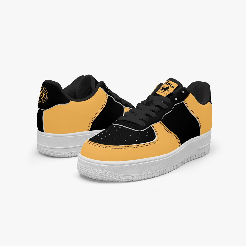 GFACE AF1 Low-Top Leather Sports Sneakers