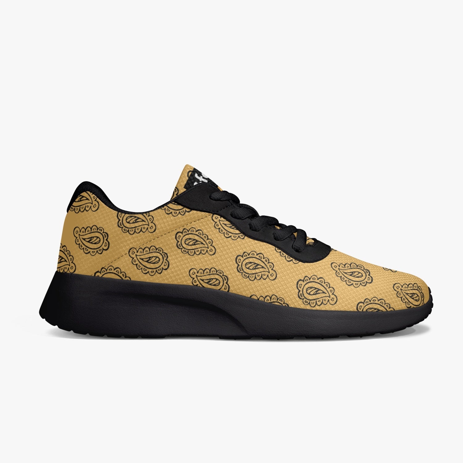 Gface Gold Bandana Unisex Lifestyle Mesh Running Shoes - Black