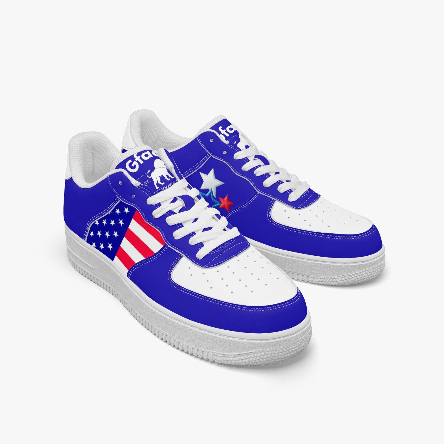 Gface PRIDE USA AF1 Unisex Low-Top Leather Sports Sneakers