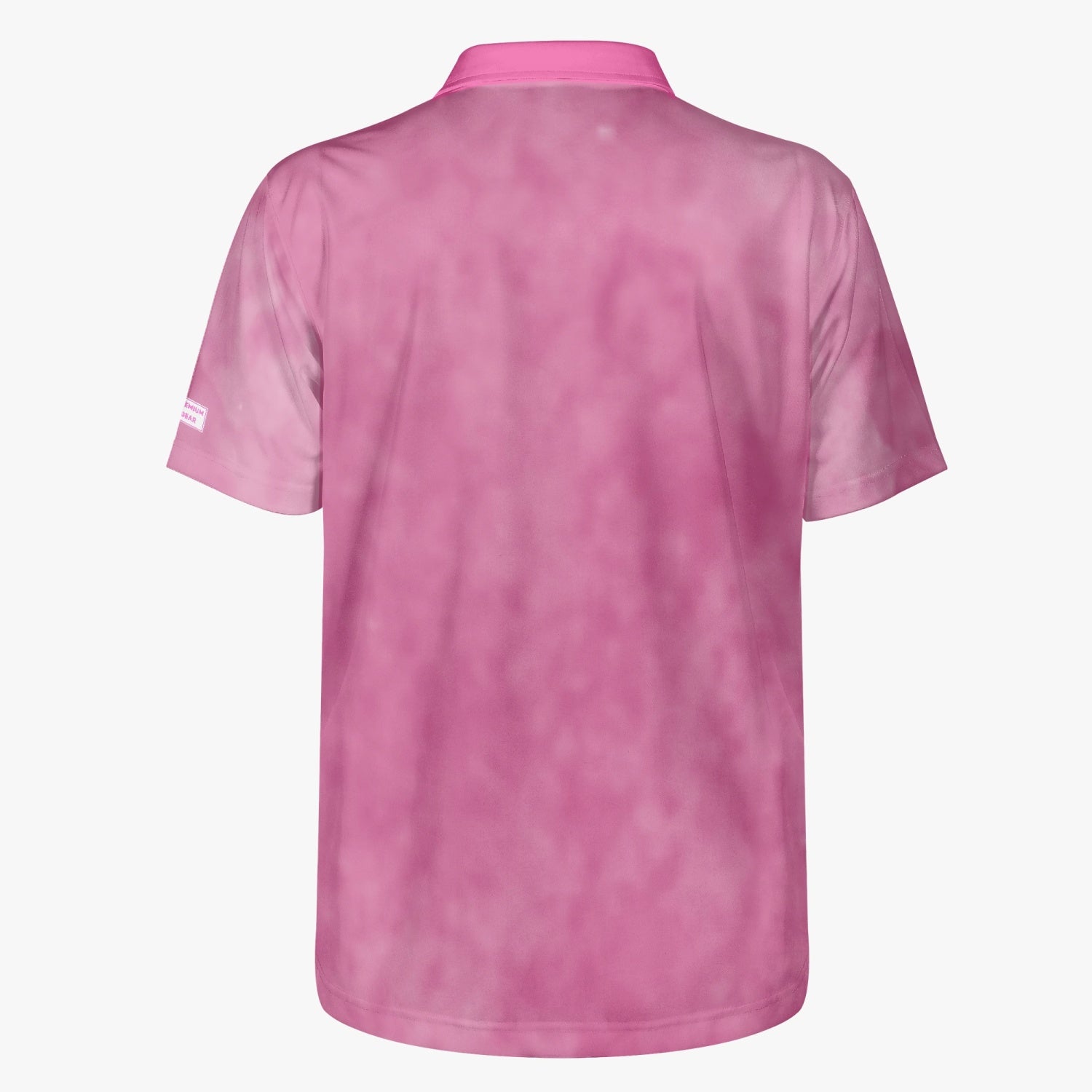 Gface Men's Pink Stone Wash Polo Shirt