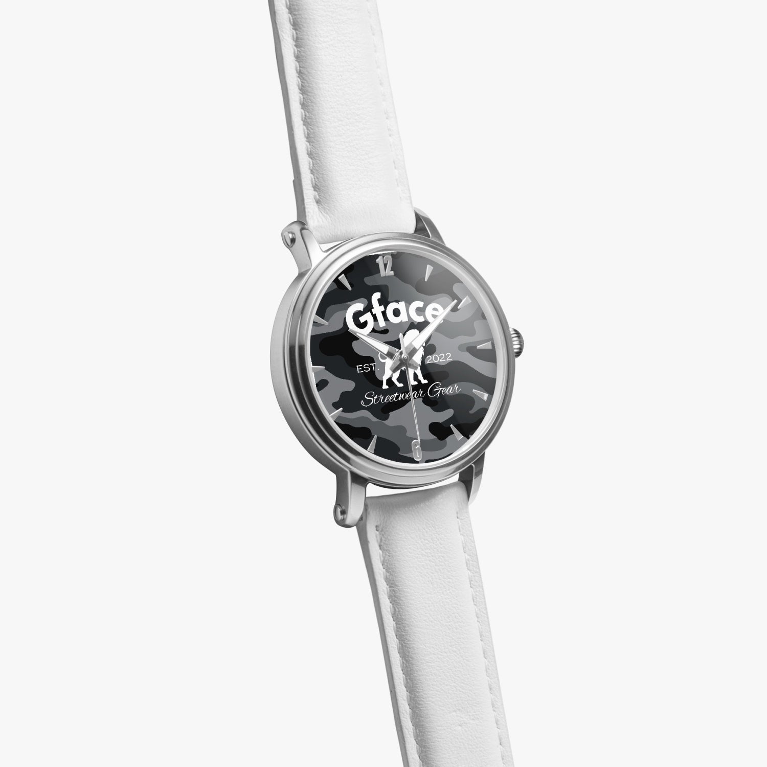 GFACE Unisex Black Camo-Incognito 46mm Unisex Automatic Watch (Silver) no batteries required