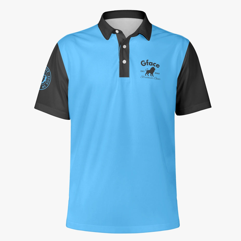 Gface Mens Blue/Black Polo Shirt