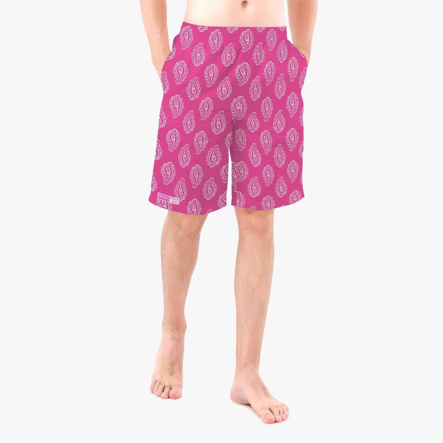 Gface Men’s Pink Bandana Shorts