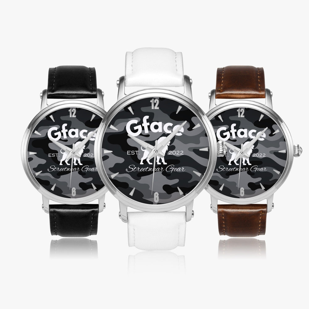 GFACE Unisex Black Camo-Incognito 46mm Unisex Automatic Watch (Silver) no batteries required