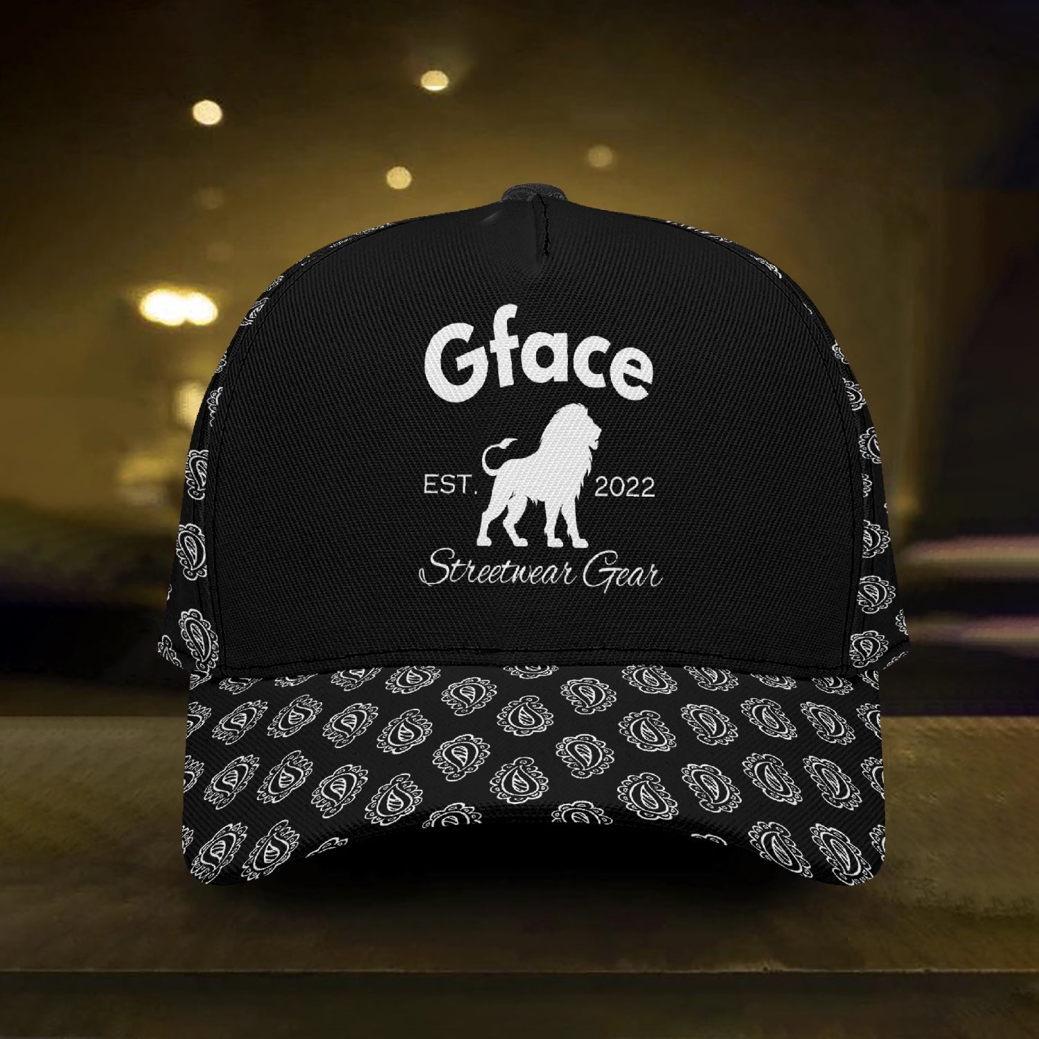 Gface White Bandana Printed Cap