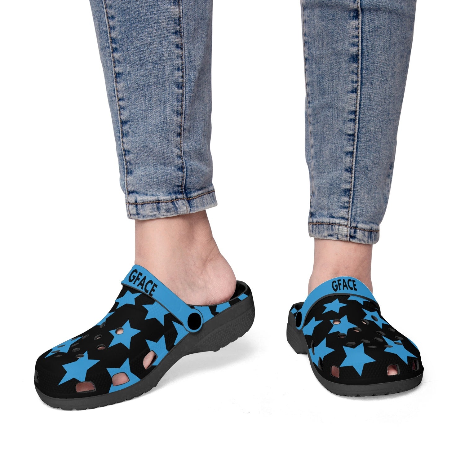 GFACE Unisex Blue All Star Clogs