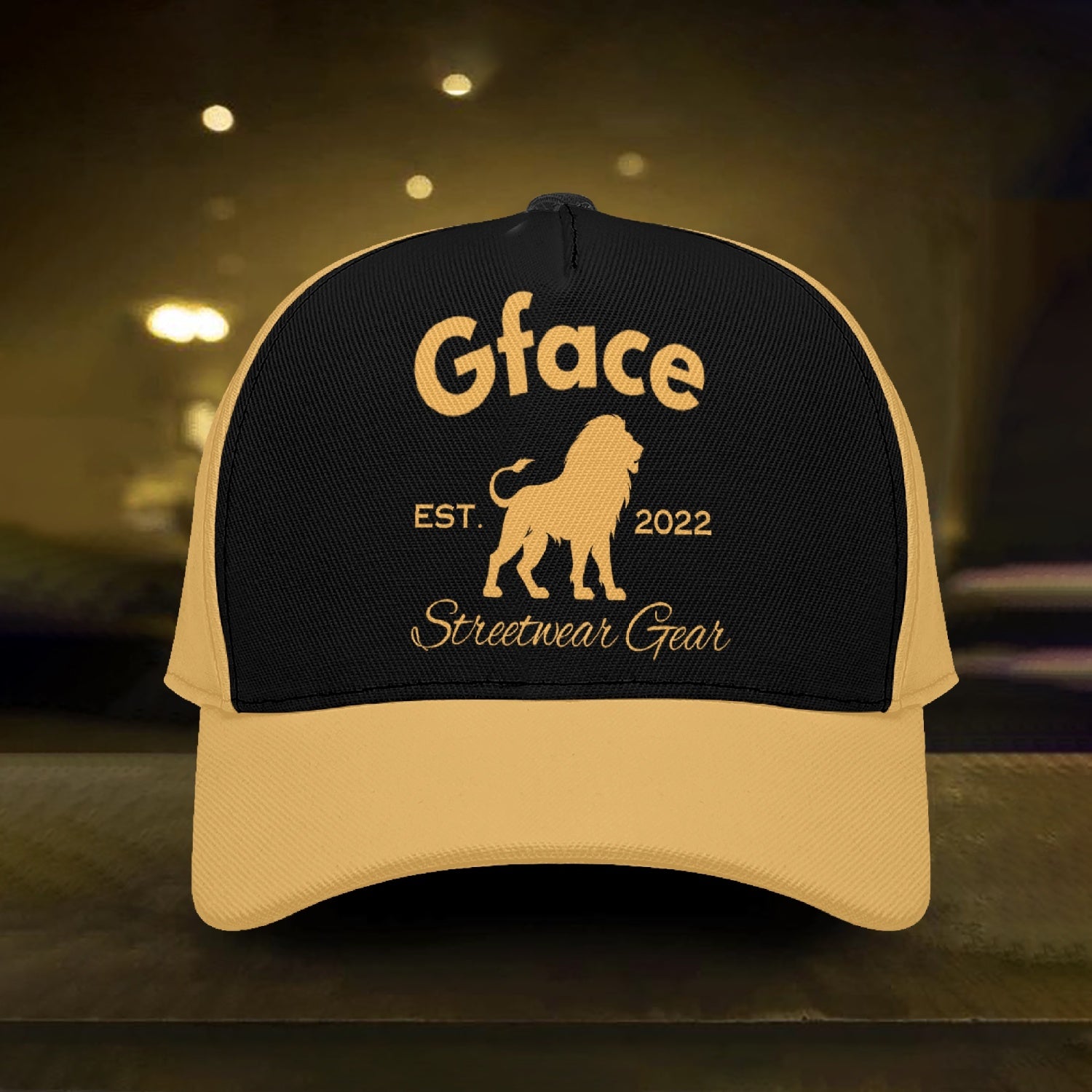 GFACE Gold/Black Sports Cap