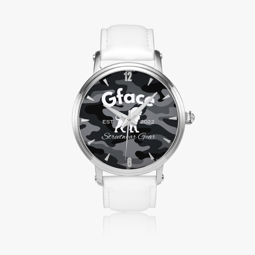 GFACE Unisex Black Camo-Incognito 46mm Unisex Automatic Watch (Silver) no batteries required