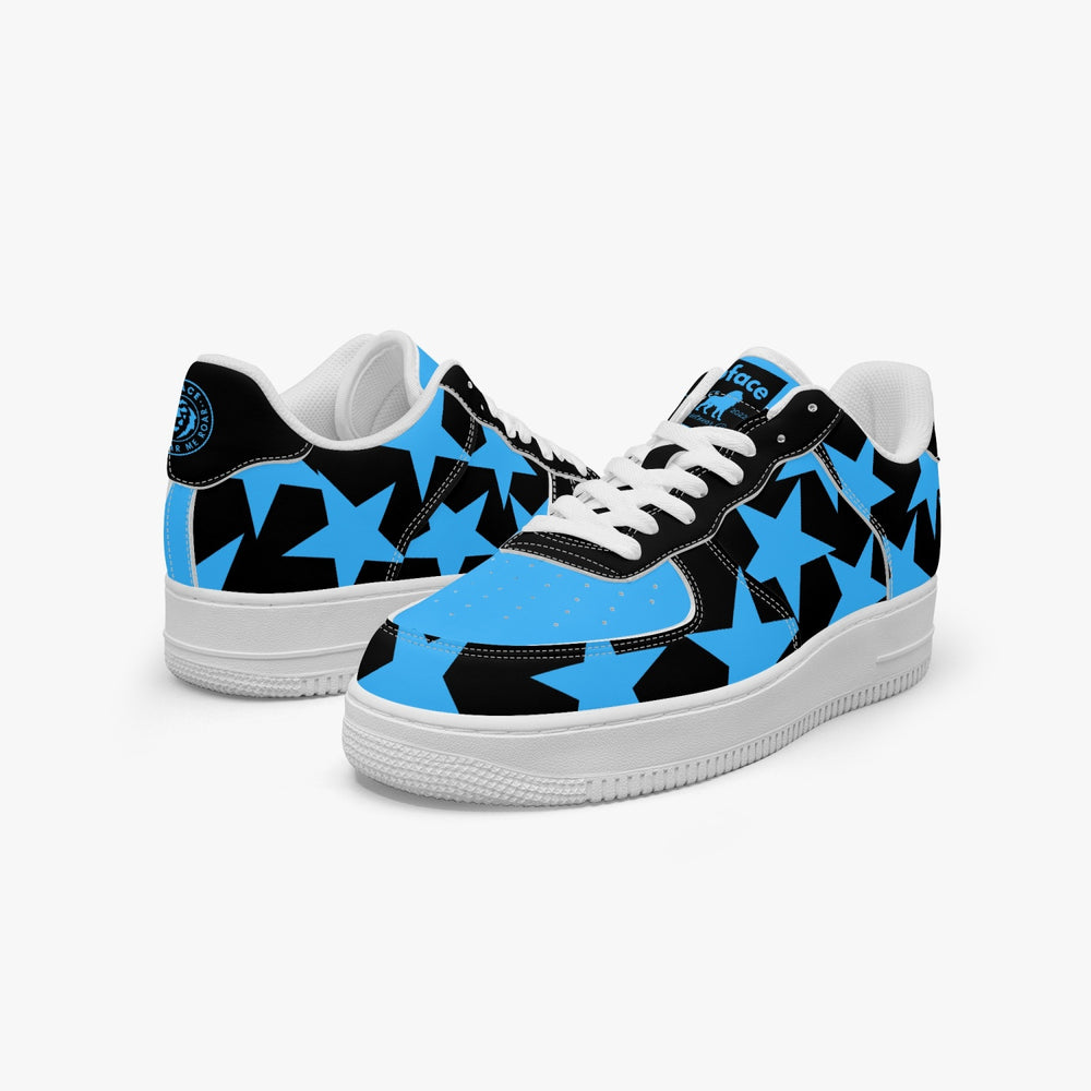 GFACE AF1 Unisex Blue All star Low-Top Leather Sports Sneakers