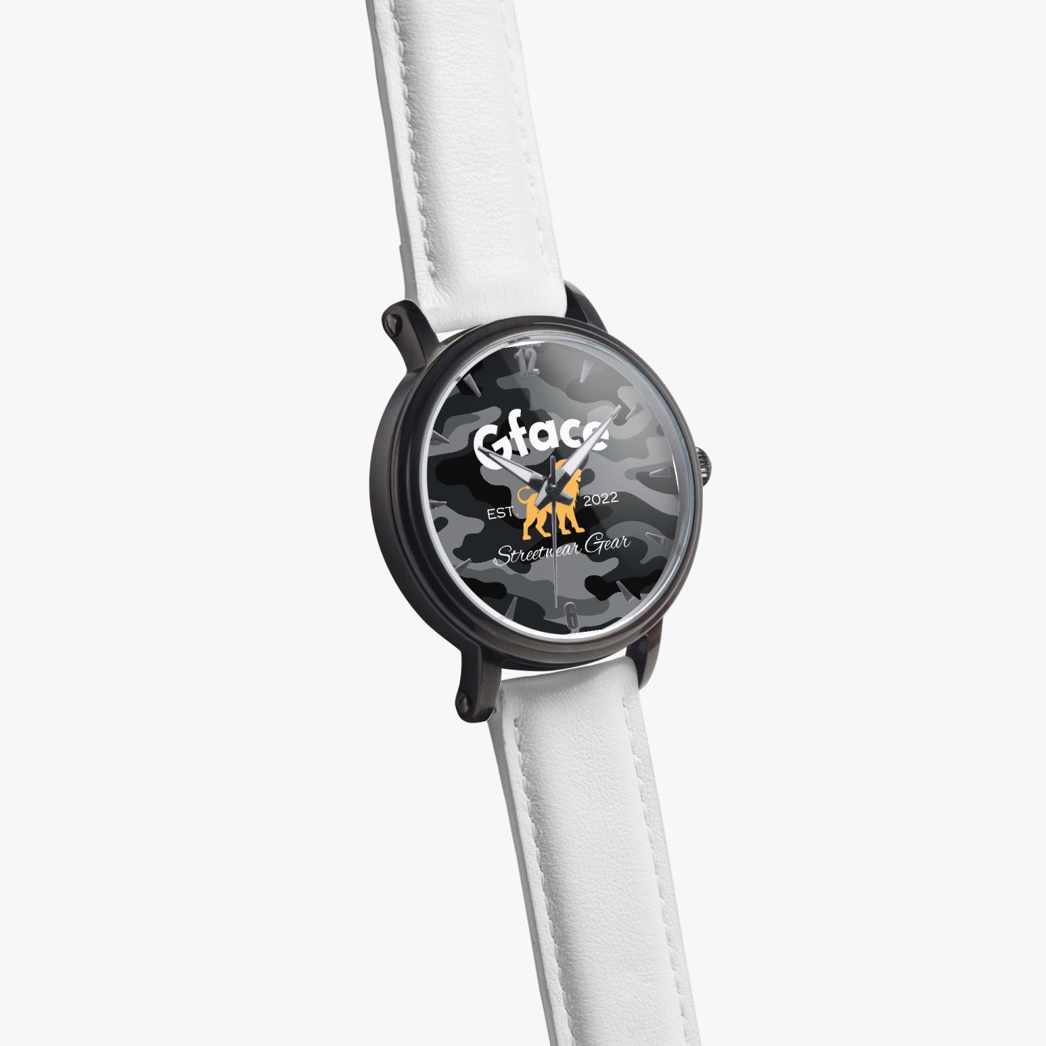 GFACE Unisex Black Camo-Incognito 46mm  Automatic Watch (Black) no batteries required