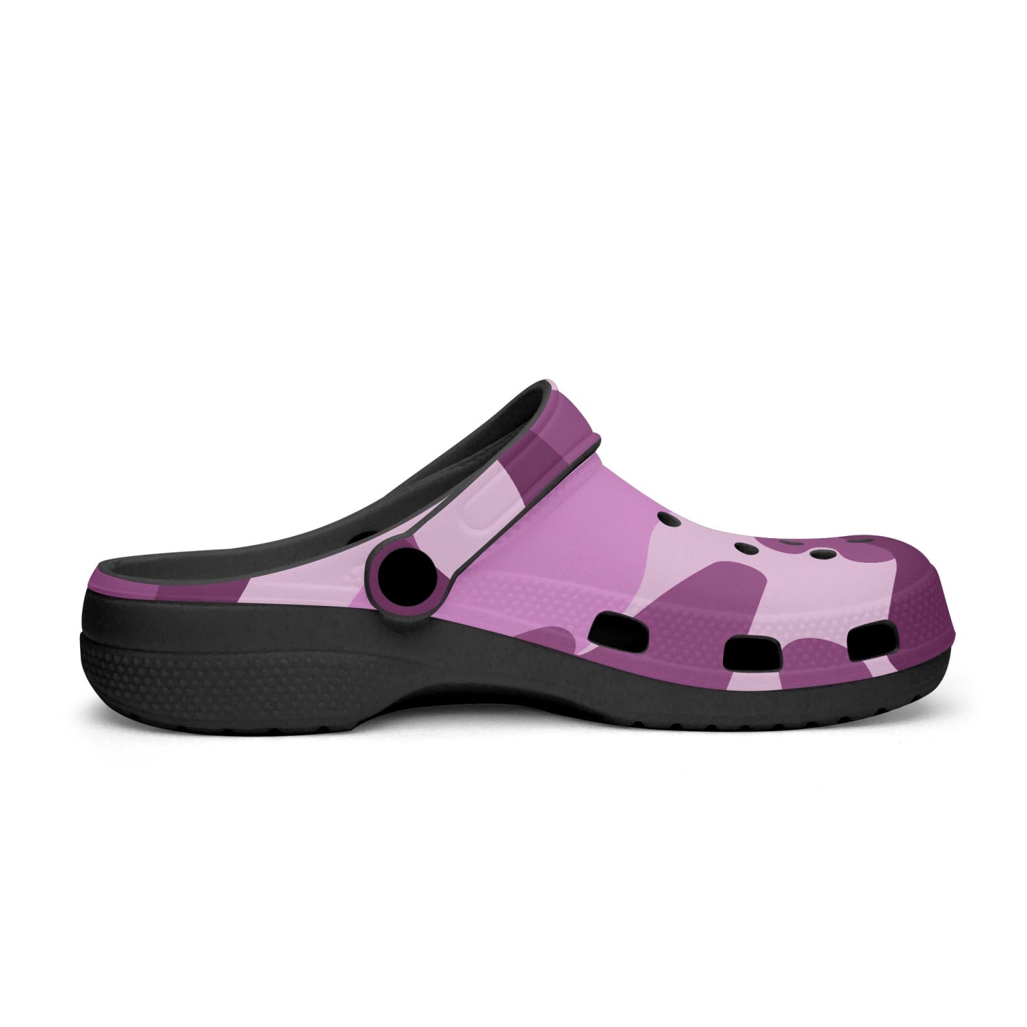 GFACE  Unisex Black-base PINK/PURPLE Camo-Incognito Clogs