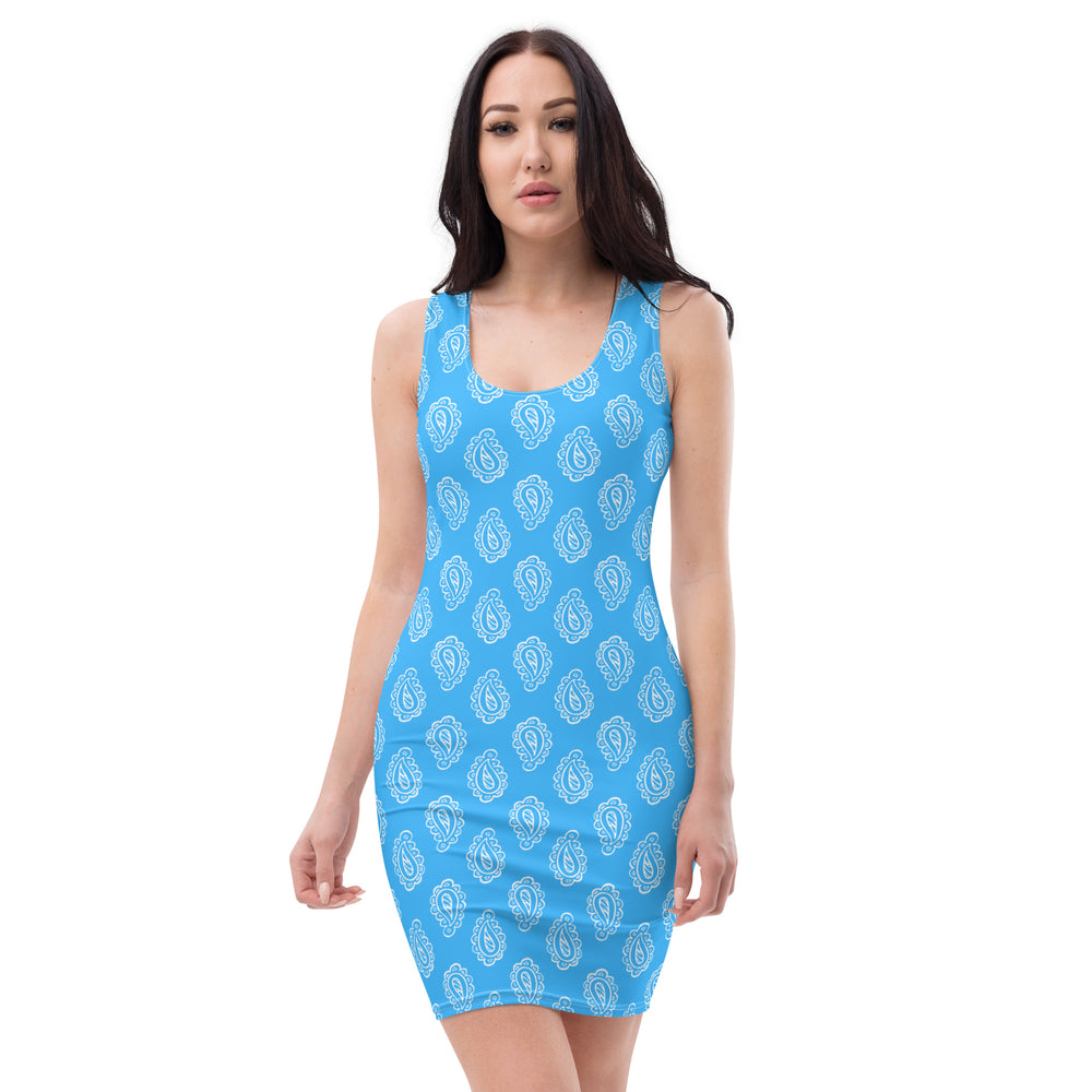 Gface Blue Bandana Printed dress