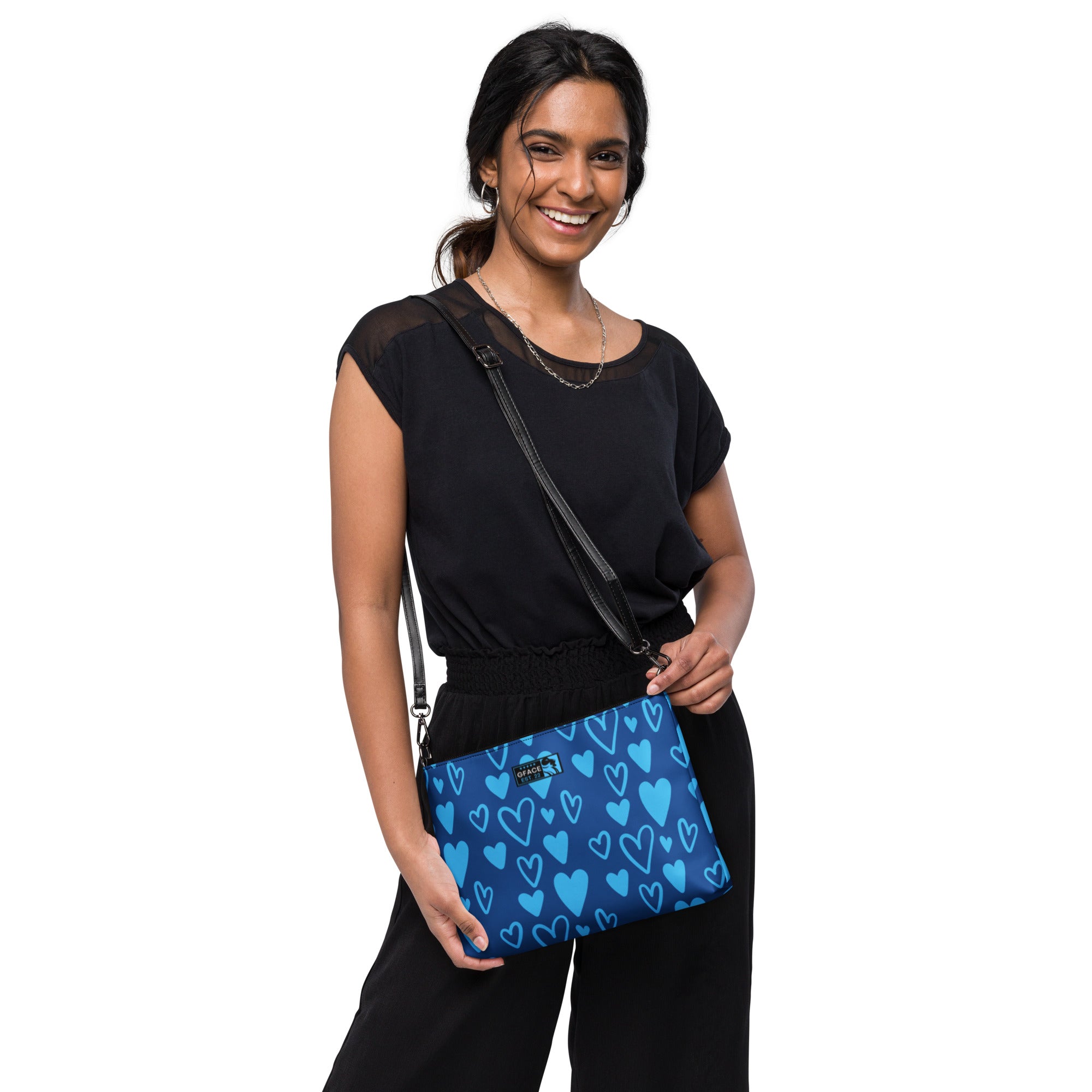 GFACE Blue hearts Crossbody bag