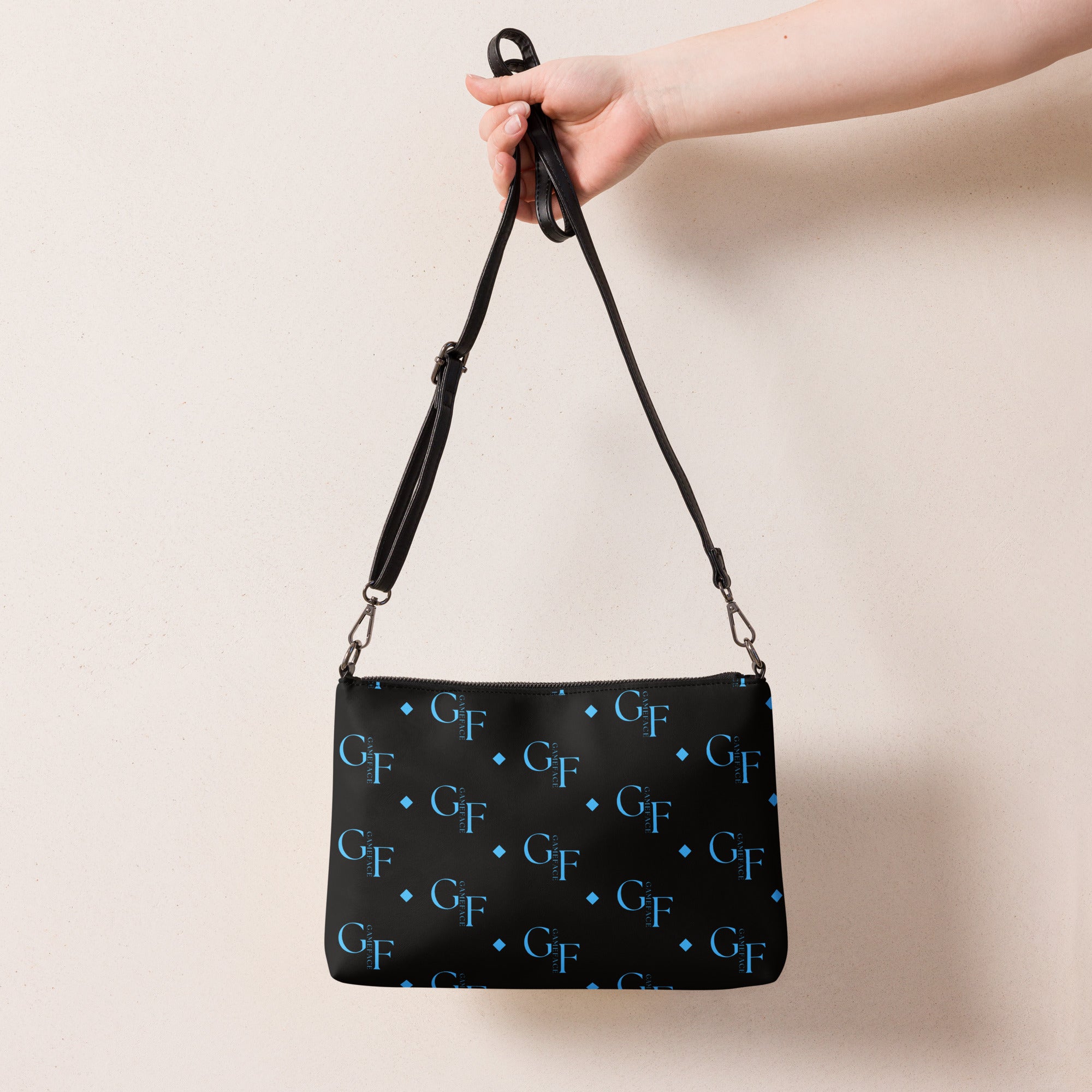 Gface blue small print Crossbody bag