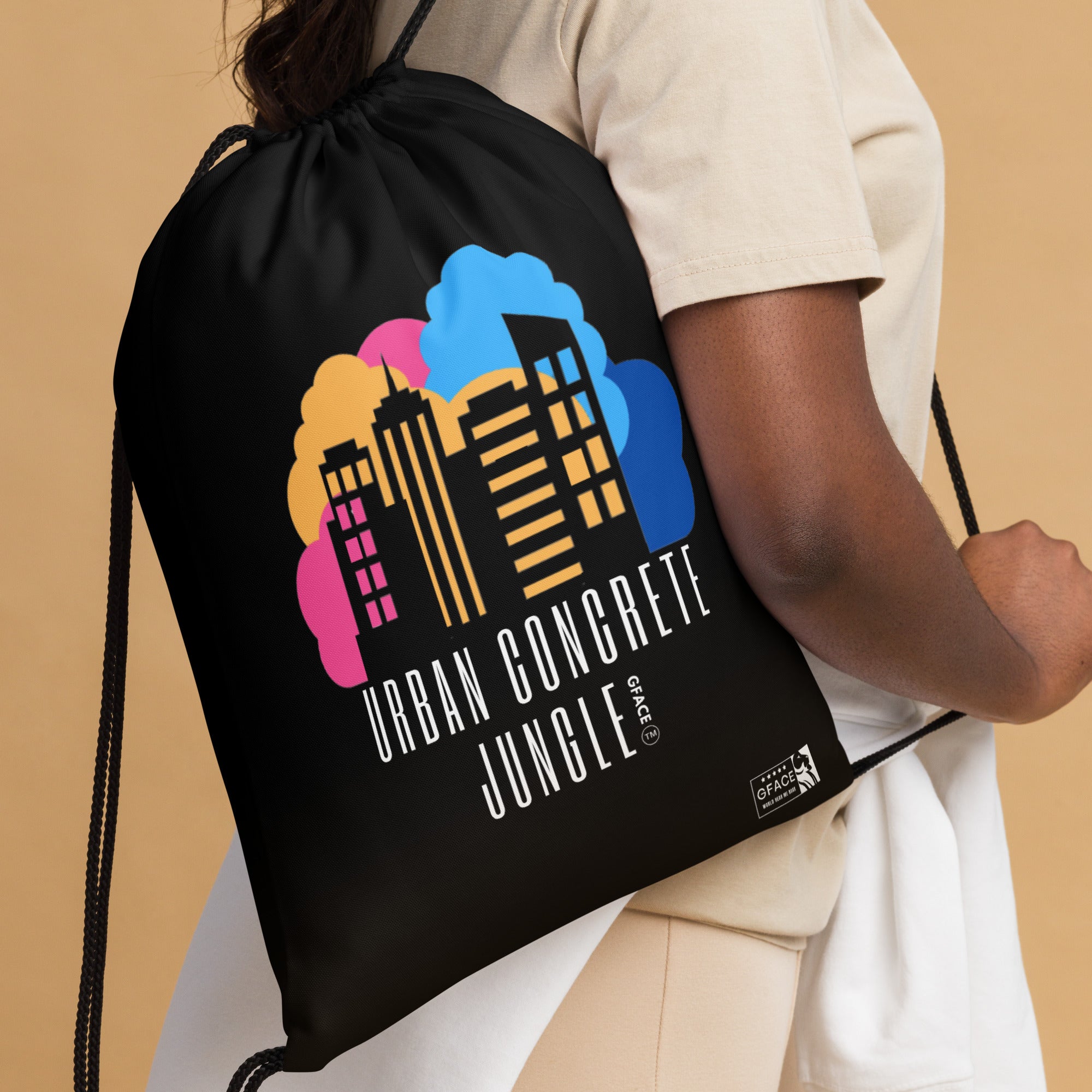 GFACE Drawstring bag Urban Concrete Jungle