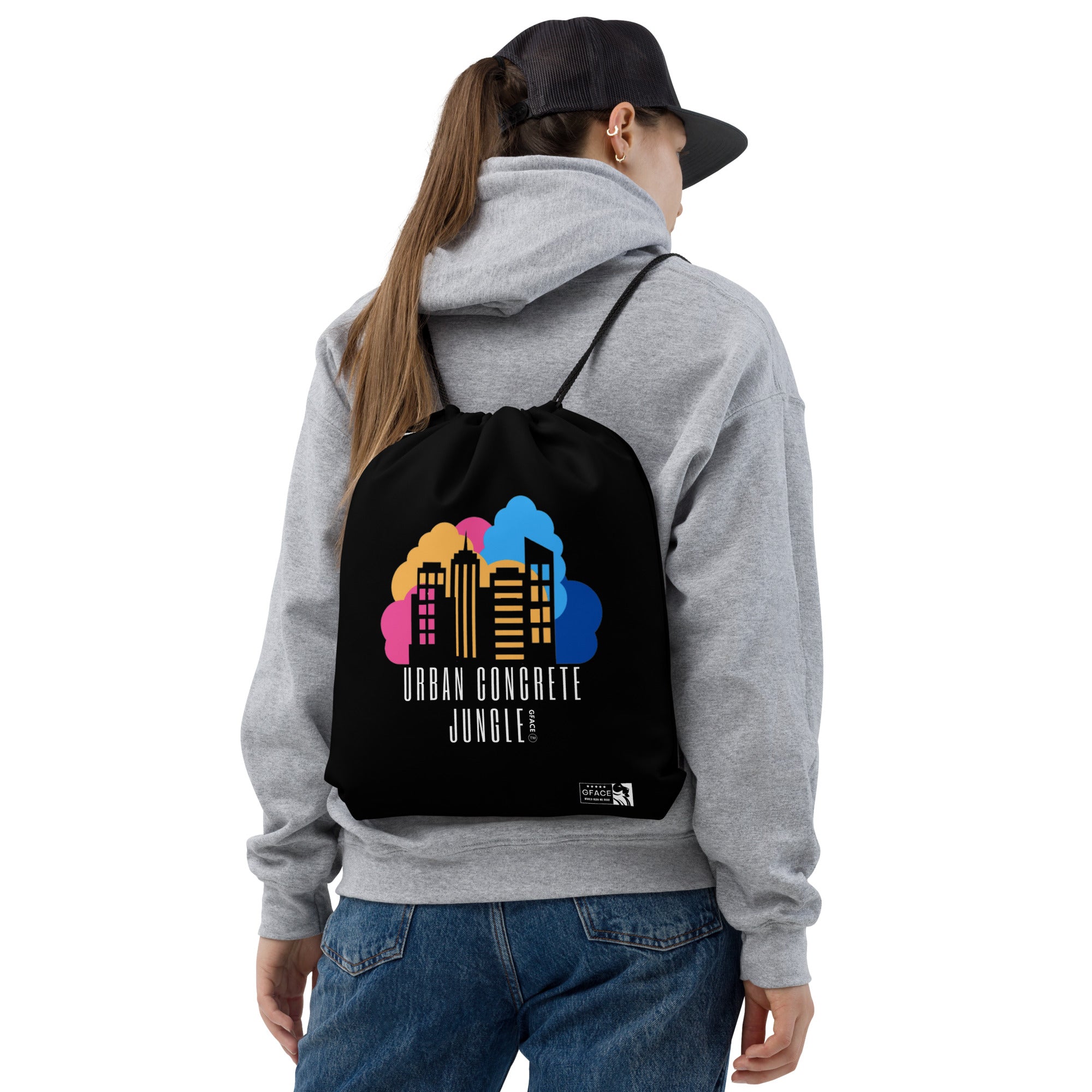 GFACE Drawstring bag Urban Concrete Jungle