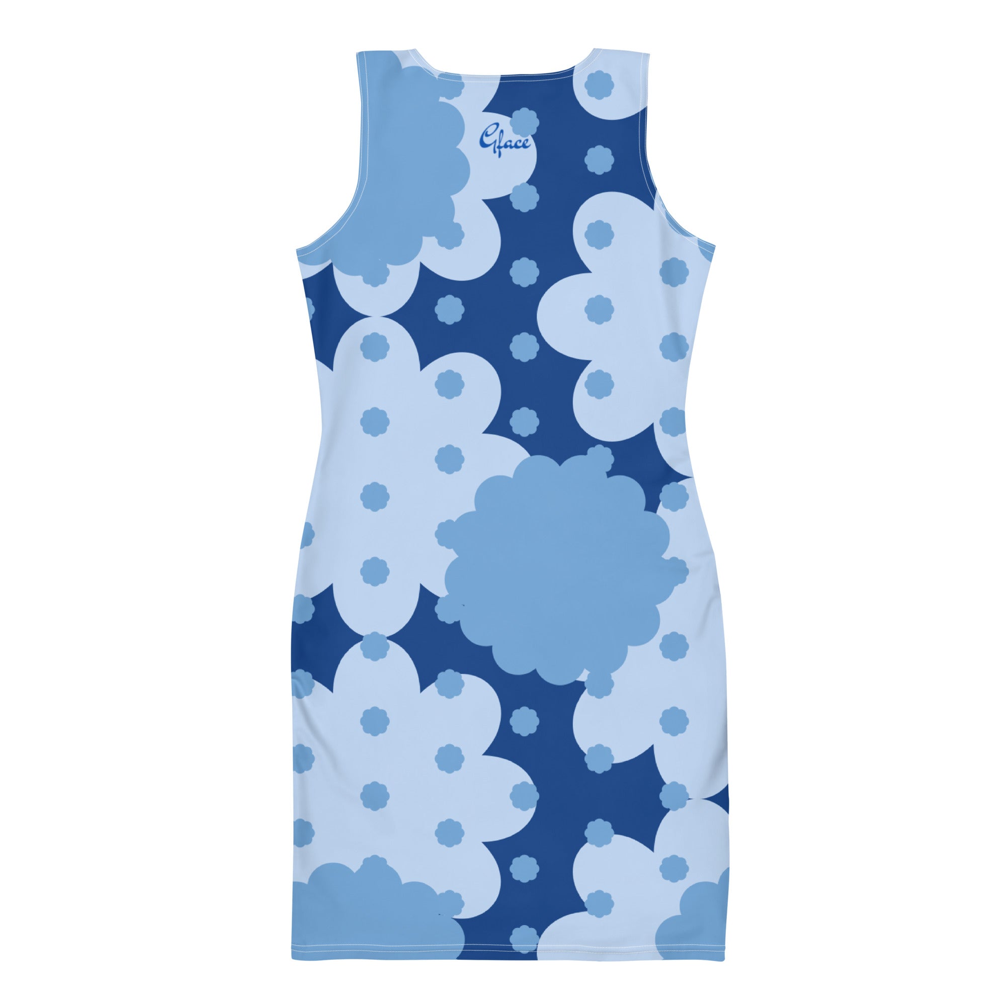 GFACE Blue Flower Abstract Dress limited