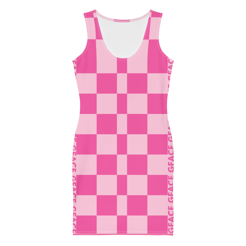 Pink Checker GFACE Swag Dress Dress limited