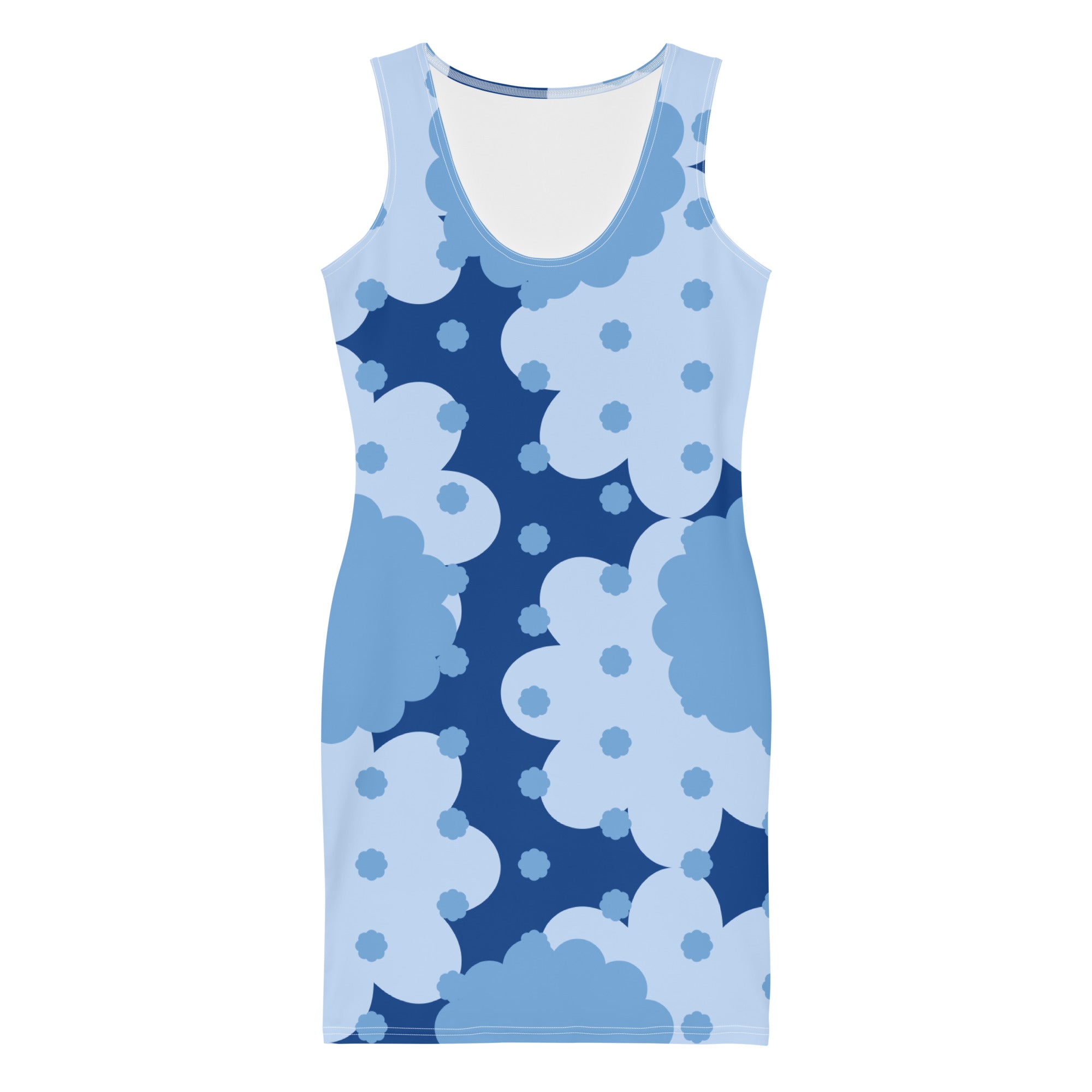 GFACE Blue Flower Abstract Dress limited