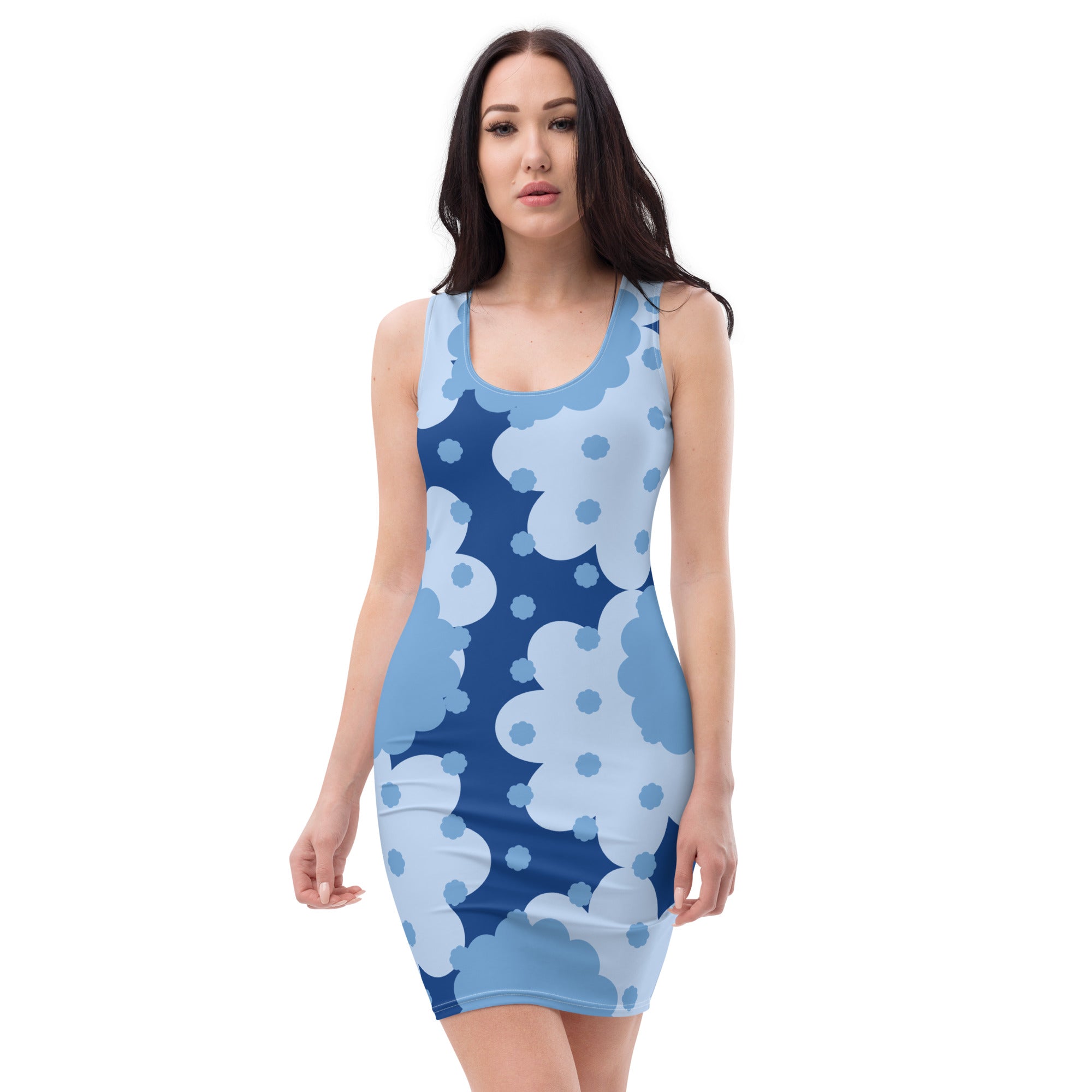 GFACE Blue Flower Abstract Dress limited