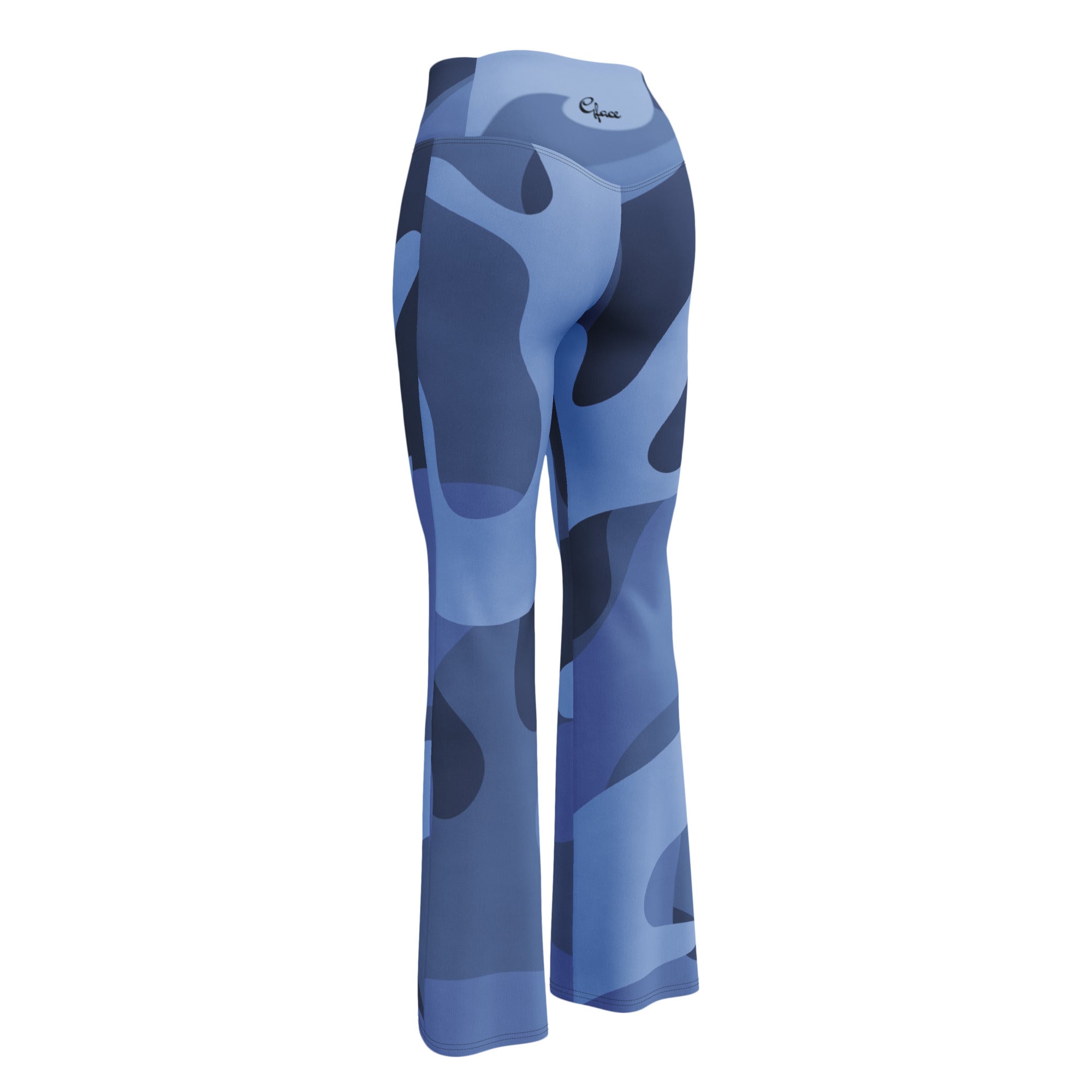 Gface Blue Camo-Incognito Flare leggings