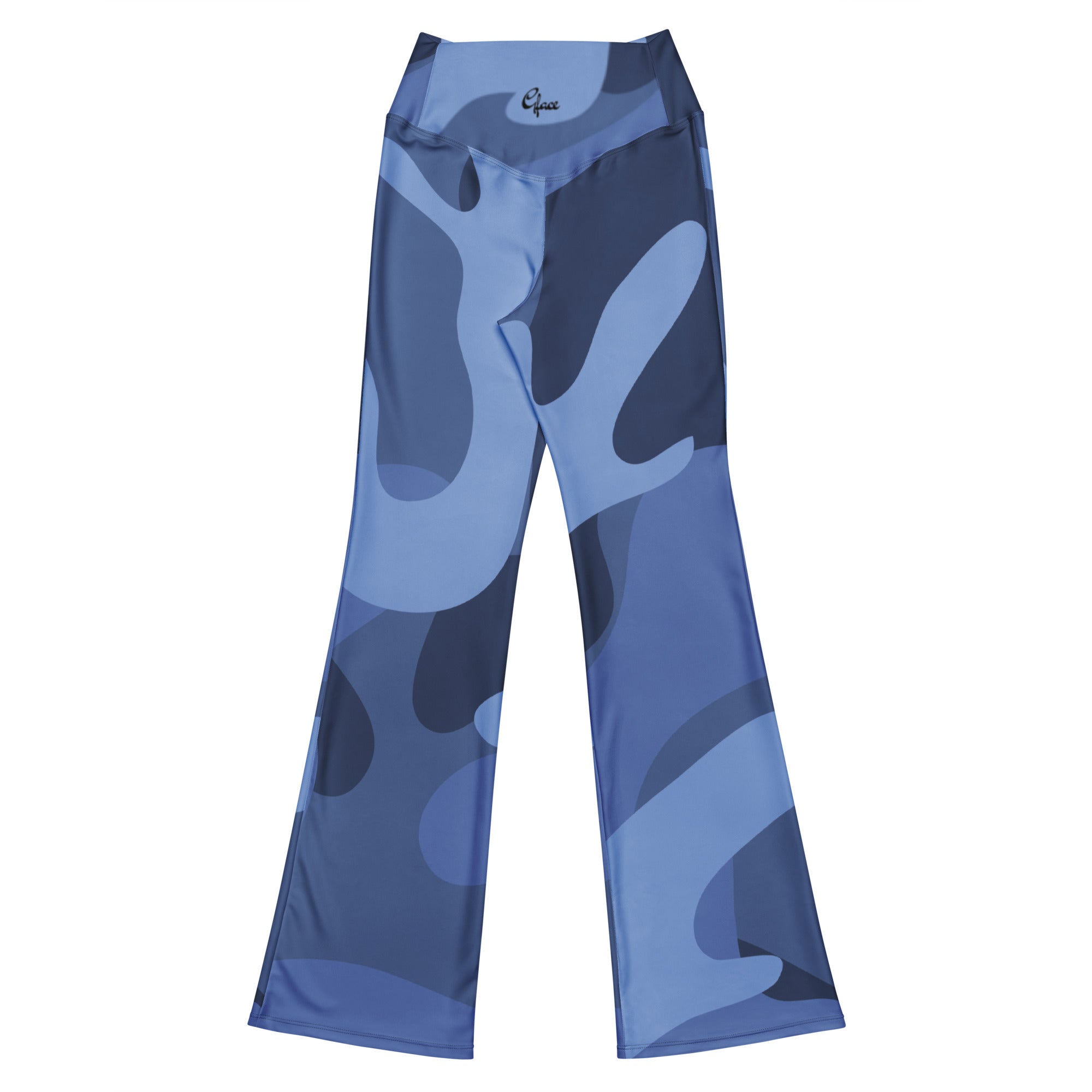 Gface Blue Camo-Incognito Flare leggings