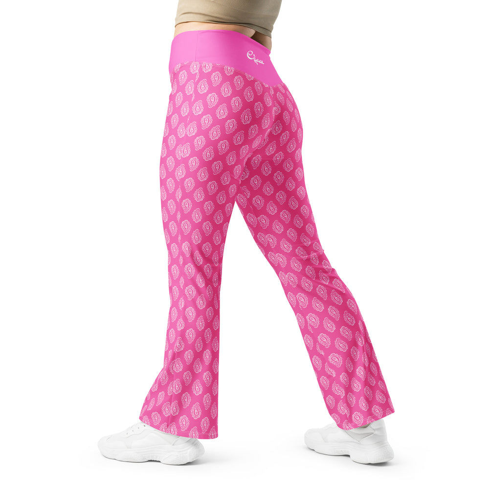 Gface Pink Bandana Flare leggings