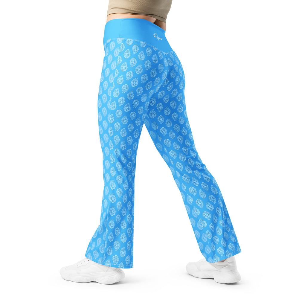 Gface Blue Bandana Flare leggings