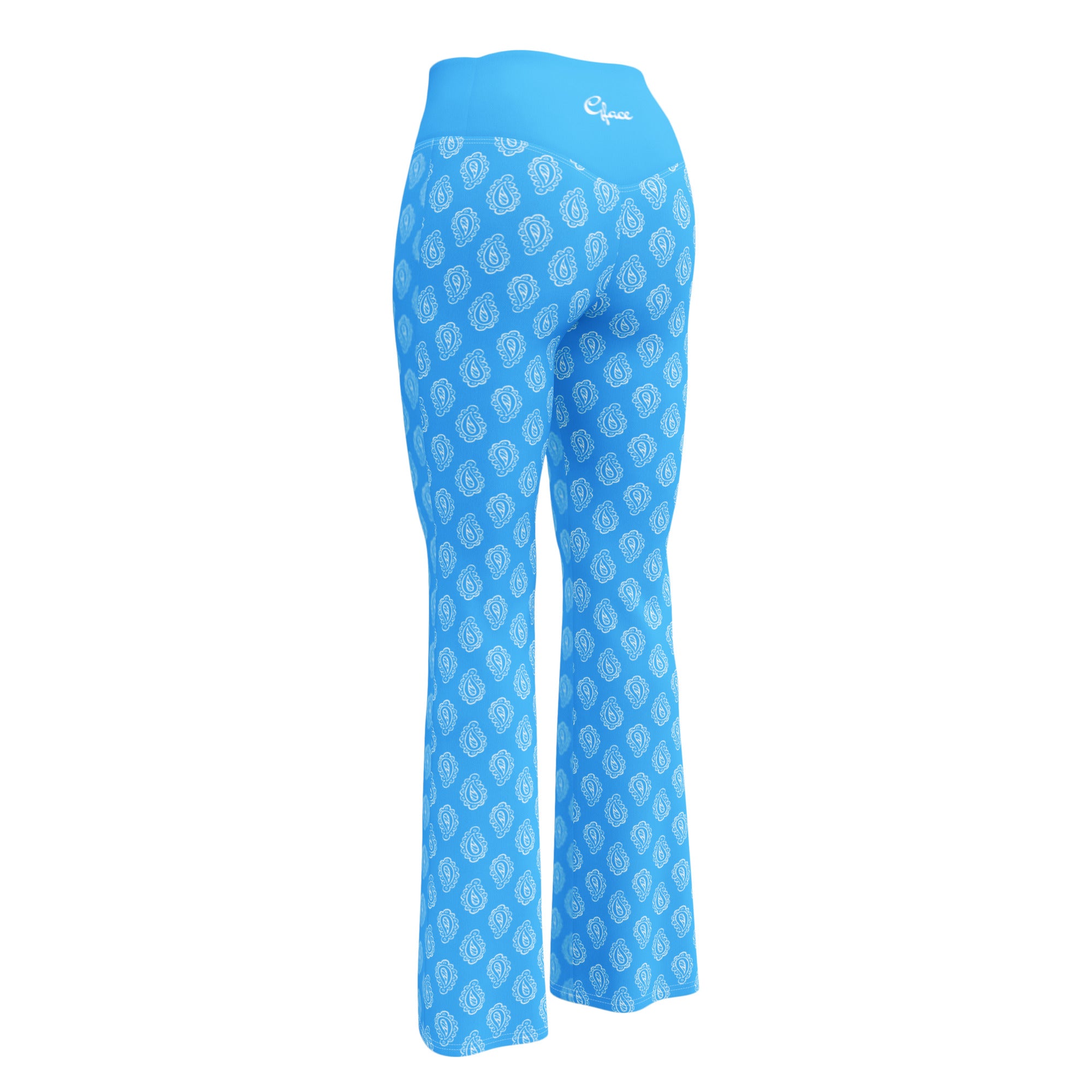 Gface Blue Bandana Flare leggings