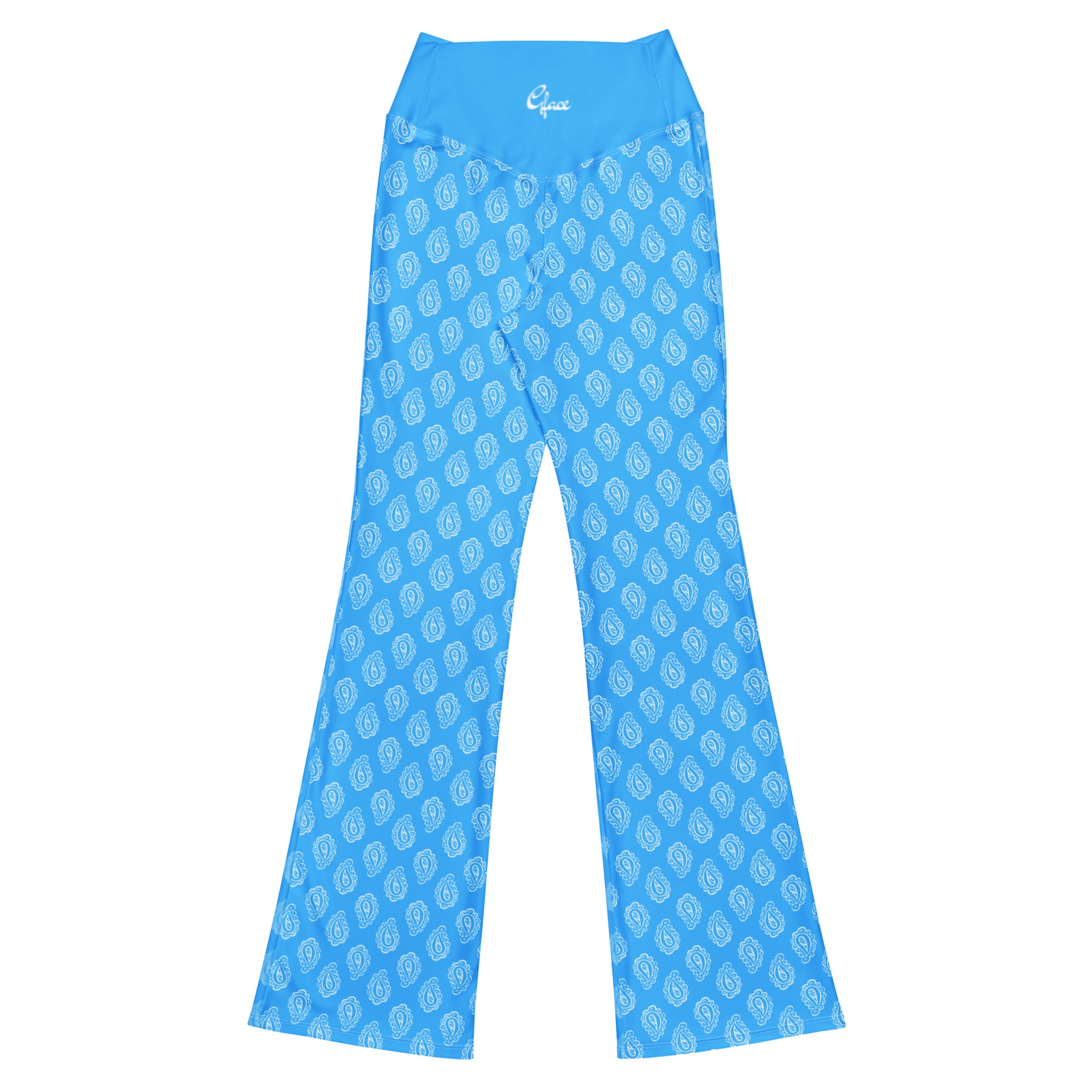 Gface Blue Bandana Flare leggings