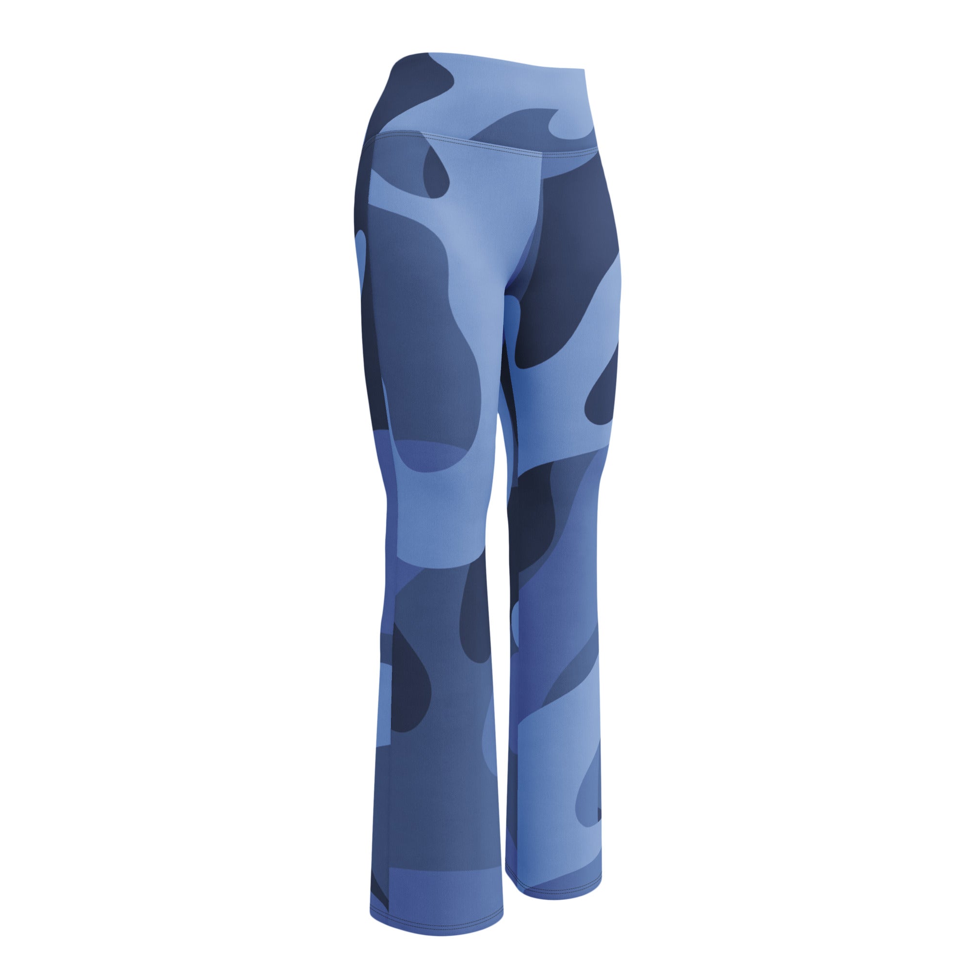 Gface Blue Camo-Incognito Flare leggings