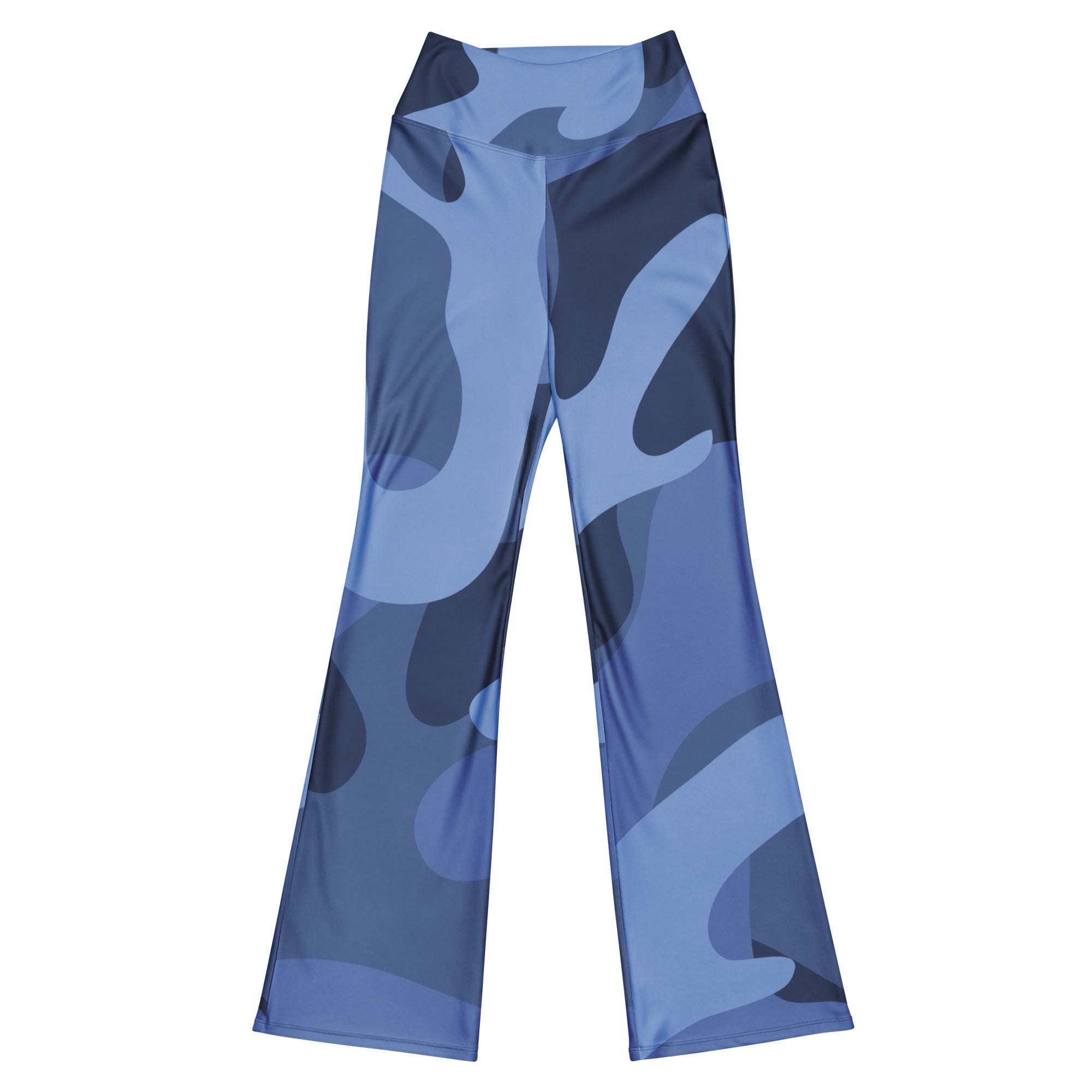 Gface Blue Camo-Incognito Flare leggings