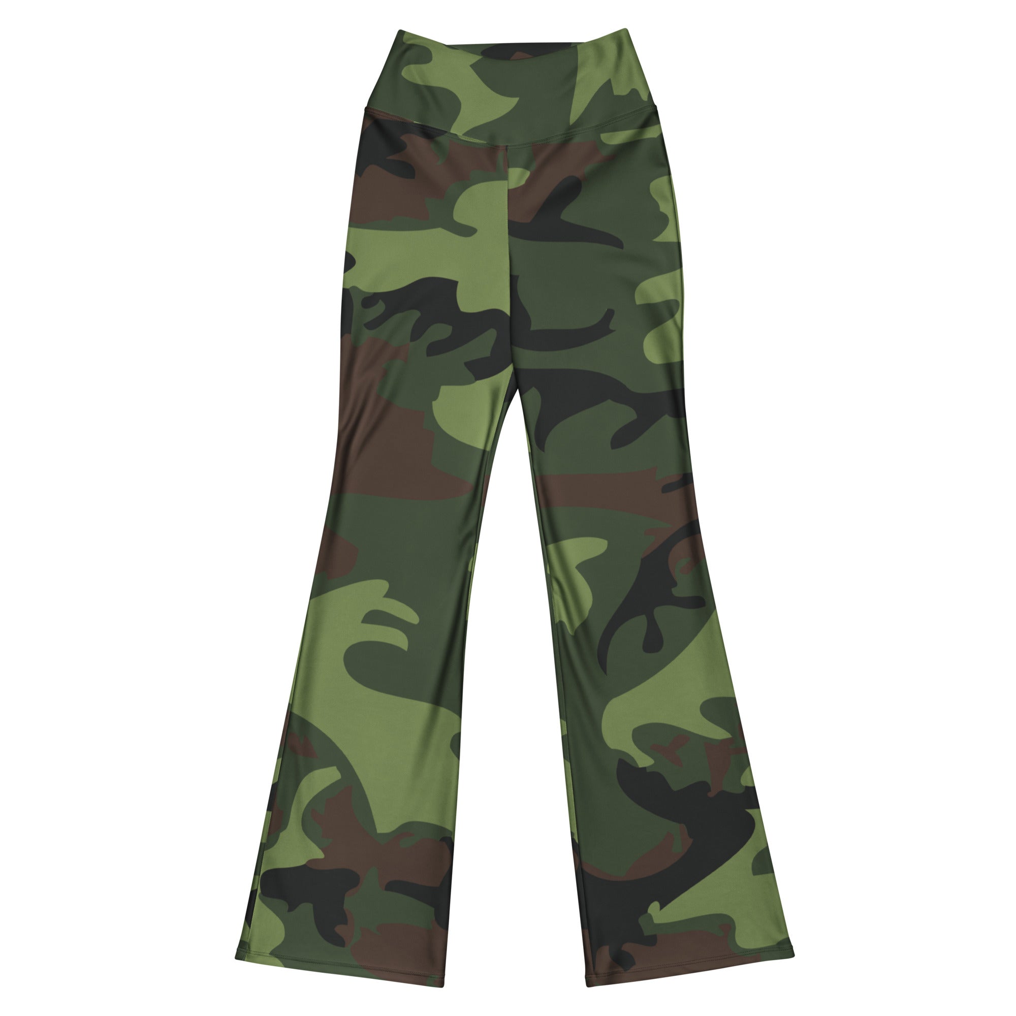 Gface Green Camo-Incognito Flare leggings