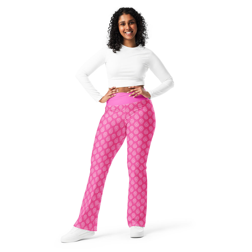 Gface Pink Bandana Flare leggings