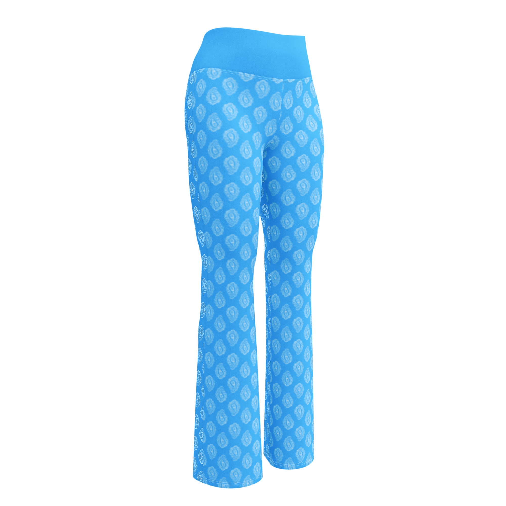 Gface Blue Bandana Flare leggings