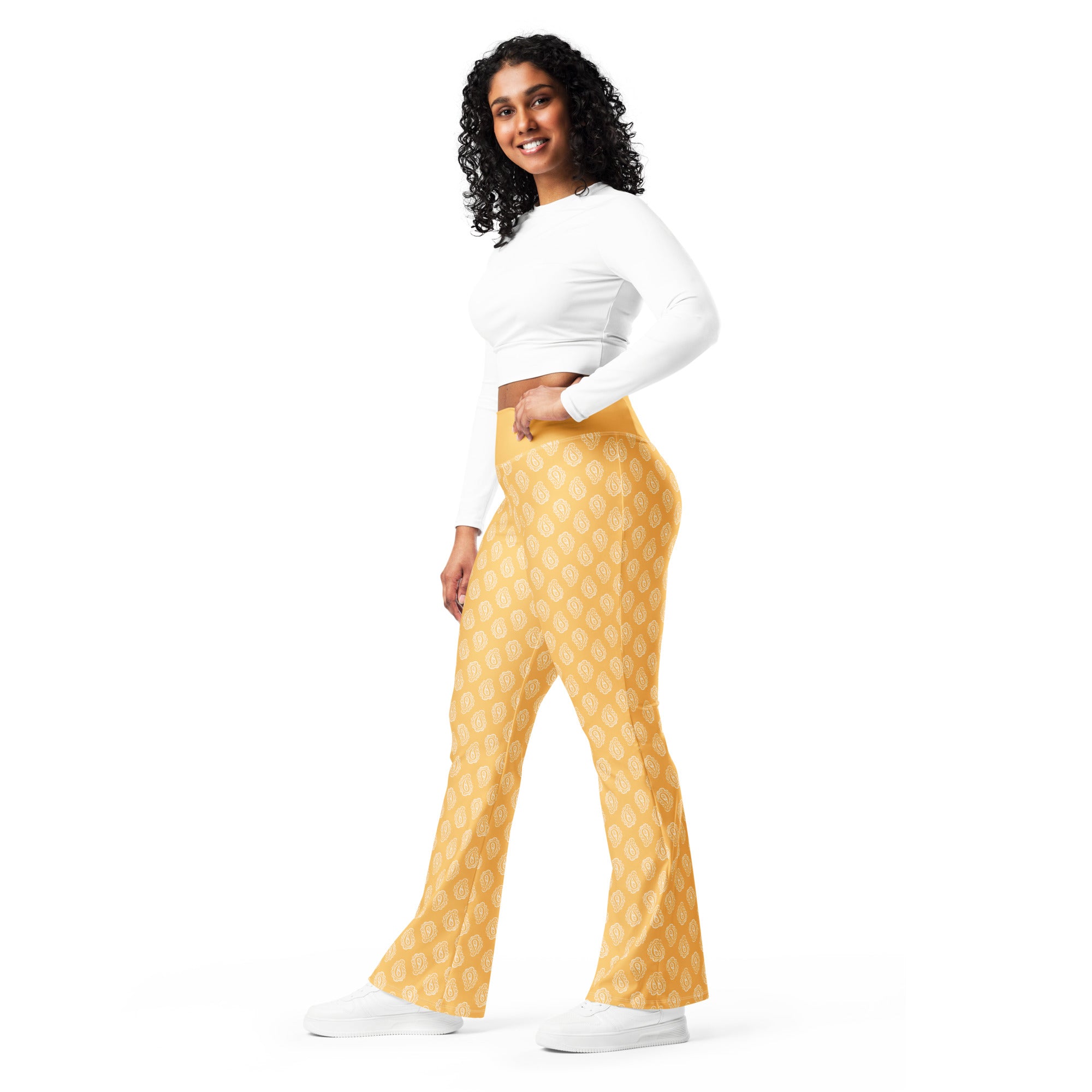 Gface Gold Bandana Flare leggings