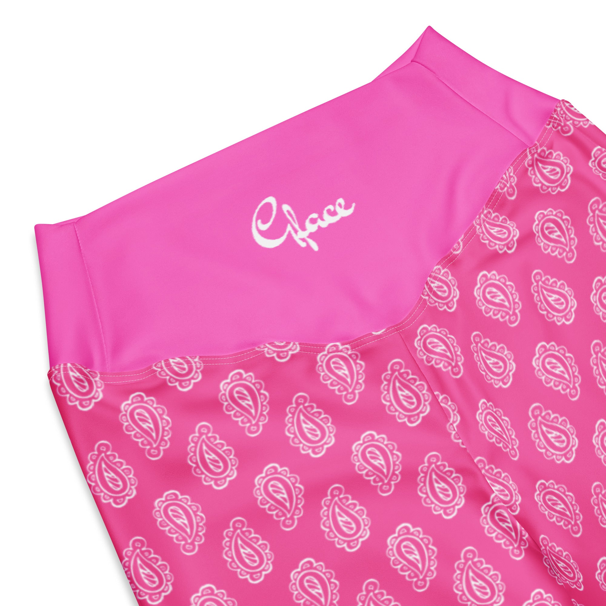 Gface Pink Bandana Flare leggings